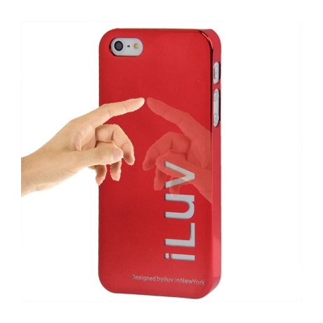 Coque effet miroir iPhone 5 couleur Rouge