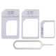 Kit adaptateur nano / micro sim couleur blanche