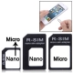 Kit adaptateur nano / micro sim couleur noir