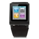 Montre en cuir pour iPod Nano 6 Couleur noir