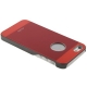 Coque en métal Logo Apple iPhone 5 couleur rouge