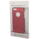 Coque en métal Logo Apple iPhone 5 couleur rouge