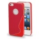 Coque wave design iPhone 5 couleur Rouge