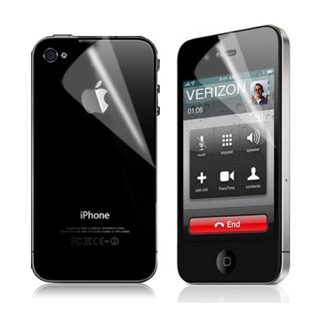 Duo protection écran et face arrière invisible iPhone 4 et 4S