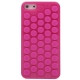 Coque iPhone 5 en papier bulles couleur rose