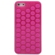 Coque iPhone 5 en papier bulles couleur rose