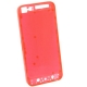 Kit Châssis transparent + boutons + bandes pour iPhone 5. couleur rouge