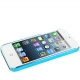 Coque iPhone 5 Diable Logo Apple Couleur bleu clair