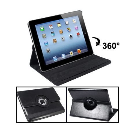 Etui iPad 2 | 3 | 4 en cuir couleur noir