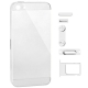 Kit Châssis en plastique + boutons pour iPhone 5 couleur argent