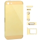 Kit Châssis en plastique + boutons pour iPhone 5 couleur or