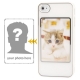 Coque iPhone 4 et 4S Cadre Photo Perso couleur blanc