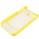 Coque iPhone 4 et 4S Cadre Photo Perso couleur jaune