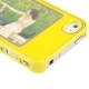 Coque iPhone 4 et 4S Cadre Photo Perso couleur jaune