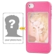 Coque iPhone 4 et 4S Cadre Photo Perso couleur rose