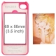 Coque iPhone 4 et 4S Cadre Photo Perso couleur rose