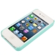 Coque iPhone 4 et 4S Cadre Photo Perso couleur bleu