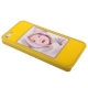 Coque iPhone 5 Cadre Photo Perso couleur jaune
