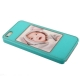 Coque iPhone 5 Cadre Photo Perso couleur bleu