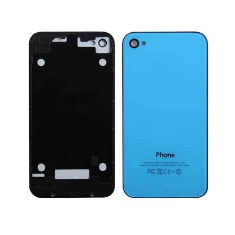 Façade arrière de couleur bleu iPhone 4 / 4S