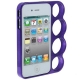 Coque Bumper Poing Américain iPhone 4 / 4S couleur violet