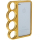 Coque Bumper Poing Américain iPhone 4 / 4S couleur or