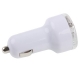 Adaptateur allume-cigare (x2 ports USB) iPhone couleur blanc