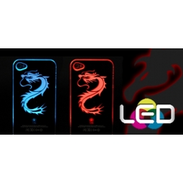 Coque de protection lumineuse LED Dragon iPhone 4 et 4S