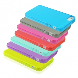 Coque de Protection Transparente en Silicone pour iPhone 5 (couleur au choix)