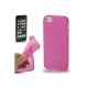 Coque de Protection Transparente en Silicone pour iPhone 5 couleur Rose