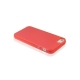 Coque de Protection Transparente en Silicone pour iPhone 5 Couleur rouge