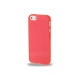 Coque de Protection Transparente en Silicone pour iPhone 5 couleur rouge