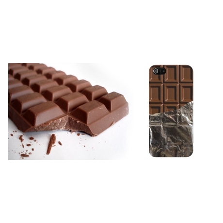 Coque tablette de chocolat papier aluminium iPhone 4 et 4S