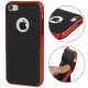 Coque iPhone 5C en silicone logo Apple couleur rouge