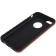 Coque iPhone 5C en silicone logo Apple couleur rouge