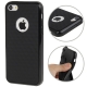 Coque iPhone 5C en silicone logo Apple couleur noir