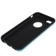 Coque iPhone 5C en silicone logo Apple couleur bleu