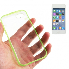 Coque transparente pour iPhone 5C couleur vert