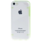 Coque transparente pour iPhone 5C couleur vert