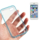 Coque transparente pour iPhone 5C couleur bleu