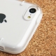 Coque transparente pour iPhone 5C couleur blanc