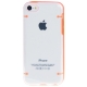 Coque transparente pour iPhone 5C couleur orange