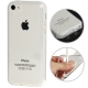 Coque iPhone 5c semi-transparente en silicone transparent