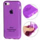 Coque iPhone 5c semi-transparente en silicone couleur violet