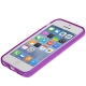 Coque iPhone 5c semi-transparente en silicone couleur violet