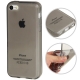 Coque iPhone 5c semi-transparente en silicone couleur gris