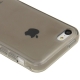 Coque iPhone 5c semi-transparente en silicone couleur gris