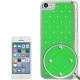 Coque iPhone 5C Diamants couleur vert