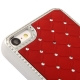 Coque iPhone 5C Diamants couleur rouge
