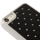 Coque iPhone 5C Diamants couleur noir